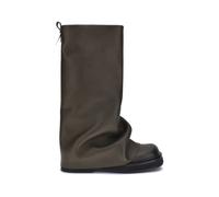 The Attico Brown Calf Leather Bos Taurus Ankle Boots - EU37/US7