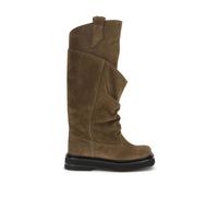 The Attico Brown Calf Leather Bos Taurus Lace-Up Boots - EU41/US11