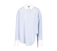 The Attico - Camicia oversize a righe in cotone - - Blouses & Shirts - Donna - Blu - M