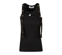 The Attico - Canotta Nera in Maglia - - Tops - Donna - Nero - M