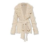 The Attico - Cardigan con frange - - Knitwear - Donna - Beige - S