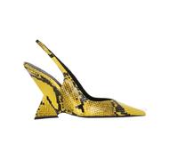 The Attico - Décolleté Slingback con Stampa Serpente - - Shoes - Donna - Giallo - 36 EU