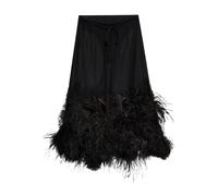 The Attico - Feather Midi Skirt - -Skirts -Donna -Nero -M