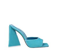 The Attico Light Blue Velvet Platform Sandals - EU39/US9