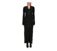 The Attico - Long Ribbed Cardigan - -Dresses -Donna -Nero -S