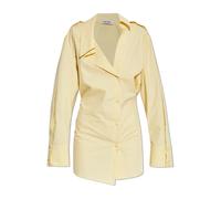 The Attico - Mini Abito Camicia con Bottoni e Colletto - -Dresses -Donna -Giallo -XS