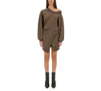 The Attico - Mini Abito Camicia - - Dresses - Donna - Marrone - S