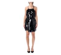 The Attico - Mini Abito con Paillettes di Cristallo - - Dresses - Donna - Nero - M