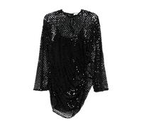 The Attico, ,Dresses ,Donna ,Nero ,S Mini abito con paillettes