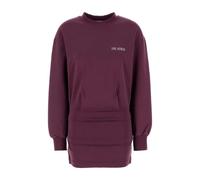 The Attico - Mini Abito Elasticizzato in Cotone - - Sweatshirts & Hoodies - Donna - Viola - M