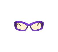 The Attico - Occhiali da Sole Rettangolari - - Accessories - Donna - Viola - ONE SIZE