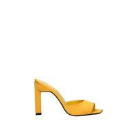 The Attico Orange Satin Stiletto Heels Sandals - EU37/US7
