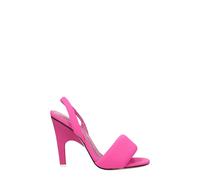 The Attico Pink Fabric Stiletto Heels Sandals - EU36/US6
