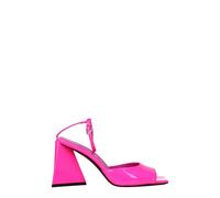 The Attico Pink Leather Stiletto Heel Sandals - EU39/US9