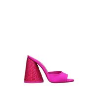 The Attico Pink Satin Platform Sandals - EU38/US8