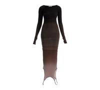 The Attico, ,Dresses ,Donna ,Marrone ,S Abito in maglia a coste