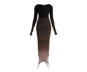 The Attico - Ribbed Knit Dress - -Dresses -Donna -Marrone -S