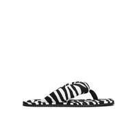 The Attico, ,Shoes ,Donna ,Nero ,37 EU Sandali Neri con Stampa Zebra