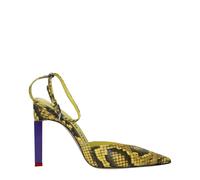The Attico Yellow Leather High Heel Pumps - EU38/US8