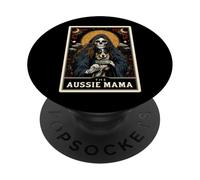 The Aussie Mama Australian Shepherd Dog Mom Tarocchi PopSockets PopGrip Adesivo
