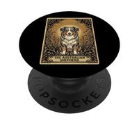 The Australian Shepherd Tarot Card PopSockets PopGrip Adesivo