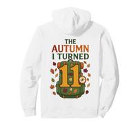 The Autumn I Turned 11 Zaino Compass 11th Birthday Felpa con Cappuccio