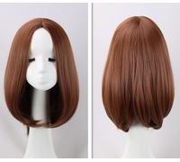 The Avengers Black Widow Scarlett Cosplay Costume Costumi Marrone Parrucca Pa...