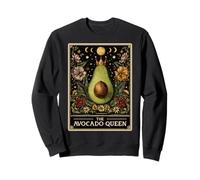 The Avocado Queen Guacamole Tarocchi Witchy Moon Felpa