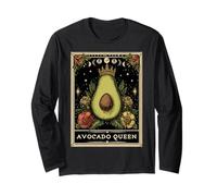 The Avocado Queen Guacamole Tarocchi Witchy Moon Maglia a Manica