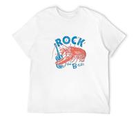 The B-52 S Rock Lobster T-Shirt Short Sleeve Shirt Top T-Shirt WhiteXXL