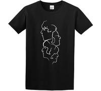 The b-eatl.ES Top Mic Shirt Print Graphic Men T-Shirt Unisex Top Tees Black Regular M