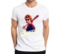 The Babysitter Slasher Occhiali da sole Steve Harrington 80s - Maglietta da uomo, bianco, L