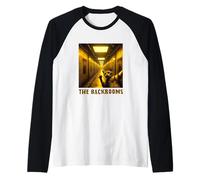 The Backrooms - Statuetta di Gatto spaventato, Colore: Giallo Maglia con Maniche Raglan