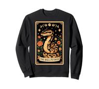 The Ball Python Snake Tarocchi Carta Witchy Moon Felpa