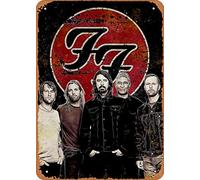 The Bands Foo Fighters - Targa in metallo, stile vintage, decorazione da parete, 30 x 20 cm