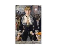 The Bar Counter in The Goddess' Lounge Room Un Bar Aux Folies Bergère by Edouard Manet Artist's Works Poster Stampati Decorazione per la Casa Decorazione da Parete Immagine Stampa per Camera da Letto