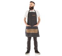 THE BARBER GREMBIULE LAVORO PROFESSIONALE PER BARBIERE DENIM JACK