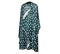 THE BARBER MANTELLA TAGLIO PROFESSIONALE PARRUCCHIERE CHESTER GREEN 128X150CM