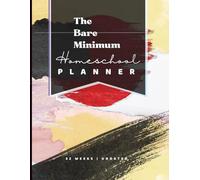 The Bare Minimum Homeschool Planner by Young Ravens | RETRO: UNDATED Minimalist 52 Week Lesson Planning Notebook for Homeschooling Families