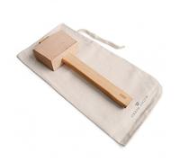 The Bars ice mallet. martello di legno con borsa in cotone. Made in Italy
