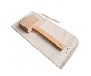 The Bars ice mallet. martello di legno con borsa in cotone. Made in Italy