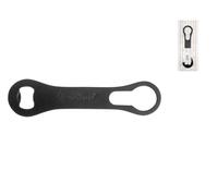 The Bars Levacapsule Pourer, Acciaio Inox, Nero, Cm 18,5