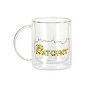 The Bart Chart Crypto Currency Trading Blockchain Finance Business Bitcoin Humour Frequency - Tazza da caffè e The Isotherme 330 ml, effetto sospeso anti-bruciore, stampa in Francia