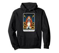 The Basset Hound Tarot Card Felpa con Cappuccio