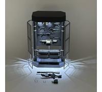 The Bat Secret Base Armoury Arsenal di Batman 1/12 15 cm LED con accessori