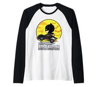The Batman Batmobile Wheelie Chibi Maglia con Maniche Raglan