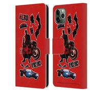 THE BATMAN GRAFICA CUSTODIA COVER PORTAFOGLIO IN PELLE PER APPLE iPHONE TELEFONI