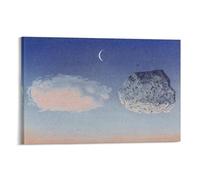 The Battle of the Argonne di Rene Magritte, poster artistico da parete su tela, decorazione per soggiorno e casa, 30 x 45 cm