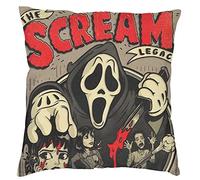 The Beach Stop Ghostface Scream - Federa per cuscino a tema film horror spaventoso | Idea regalo unica per la casa | 45 x 45 cm 45,7 x 45,7 cm | The Scream Legacy
