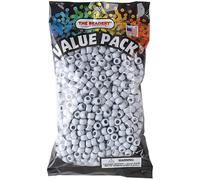 The Beadery 6 by 9mm Barrel Pony Bead Grey Small 900-Pieces